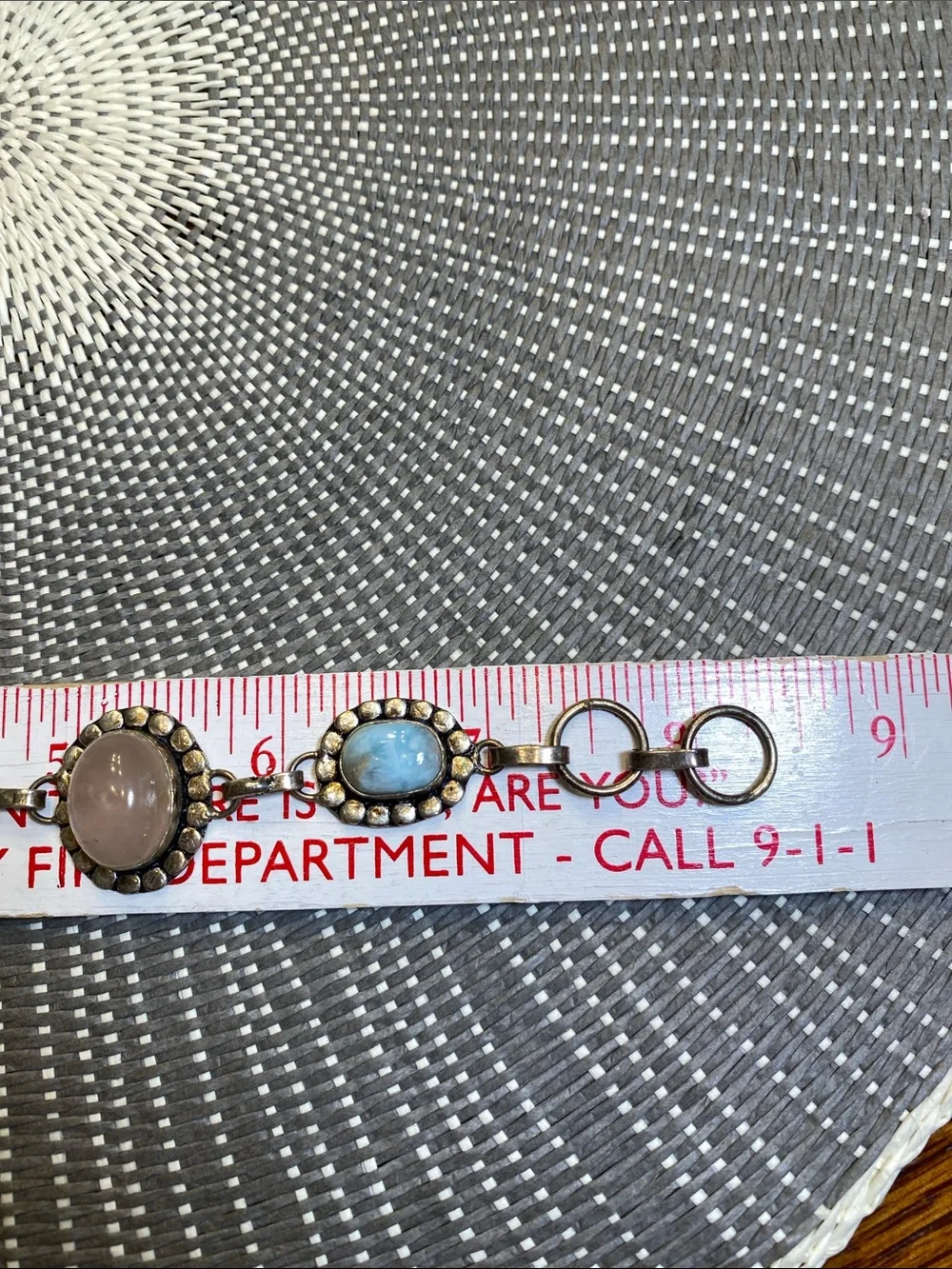 Silver Tone Multi Stone Bracelet - Picture 3 of 6